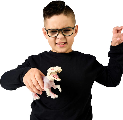 Heroes of Goo Jit Zu Jurassic World Hero Pack, Indominus Rex, More Than 4" Long - Stretchy, Squishy Dinosaur Figure with Chomp Attack Action and U...