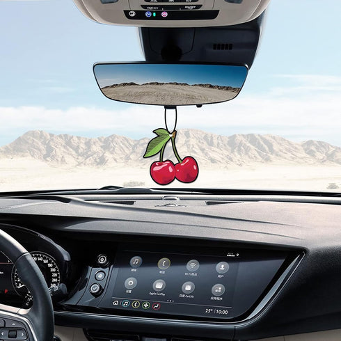 Cherry Car Air Fresheners, Funny Cherry Air Fresheners Long Lasting Cute Car Mirror Scented Hanging Car Decoration Ornaments Gift Interior Accesso...