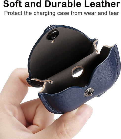 Genuine Leather Case Compatible with AirPods Pro Case 2nd/1st Gen (2023/2022/2019), VOMA Protective Cover for Apple AirPods Pro 2/Pro Wireless Cha...