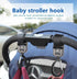 JEYODA Baby Stroller Hooks Clip for Hanging Bags and Mommy Shopping Multipurpose Hook Clips for Car,Wheelchairs, Carts (blue)...