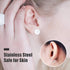 Earring Posts Stainless Steel, 500Pcs Hypoallergenic Flat Pad Earring Studs (4mm, 6mm) with Butterfly and Rubber Bullet Earring Backs for Jewelry ...