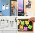 50 Pieces Self Adhesive Clips, Tapestry Hangers Clips Sticky Clips Wall Clips Photo Clips Poster Clips Plastic Sticky Hanging Spring Clips for Hom...