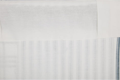 VHC Brands Sawyer Mill Blue Patchwork Farmhouse Kitchen Window Cotton Curtain Valance 19x60...