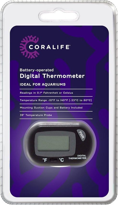 Coralife Aquarium Fish Tank Digital Water Thermometer...