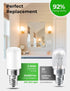 2W E12 LED Night Light Bulb, Mini Type B C7 Light Bulb Equivalent 25W, Warm White 3000K, 120V E12 Edison Screw LED Bulb for Chandeliers, Salt Lamp...