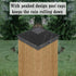 4X4(3.5in x 3.5in) Wood Fence Post Caps, PP Plastic Water-Proof UV-Proof, Keep Post from Cracking and Rotting,for Decks or Corridors,Outdoor Post ...