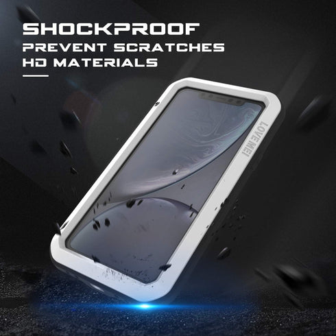 Bpowe for iPhone 11 Case,Super Shockproof Silicone Aluminum Metal Gorilla Glass Armor Tank Heavy Duty Sturdy Protector Cover Hard Case for iPhone ...