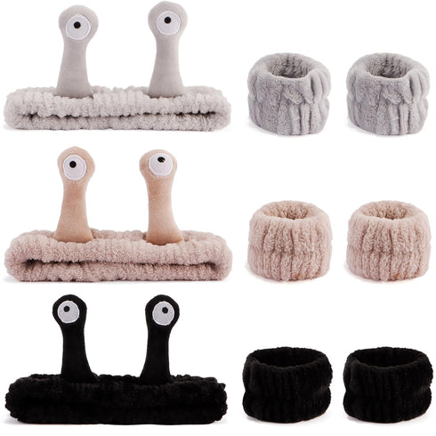 Headband for Washing Face Spa Headband and Wristband Set Makeup Headband Skincare Headband Wrist Bands for Washing Face Cute Stuff Trendy Stuff Fu...