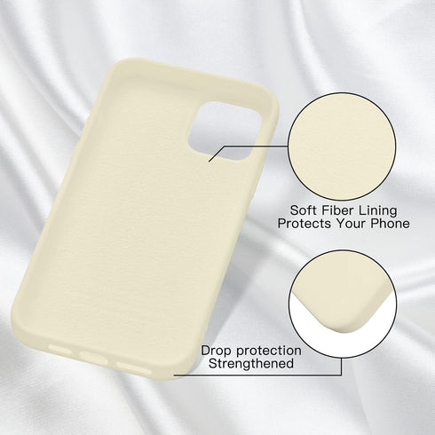 JOYLAND Creativity White Phone Case for iPhone 7/8/SE 2020 Cute Couple Girl Women Cover Soft Liquid Silicone Reinforced Corner Bumper Cover Protec...