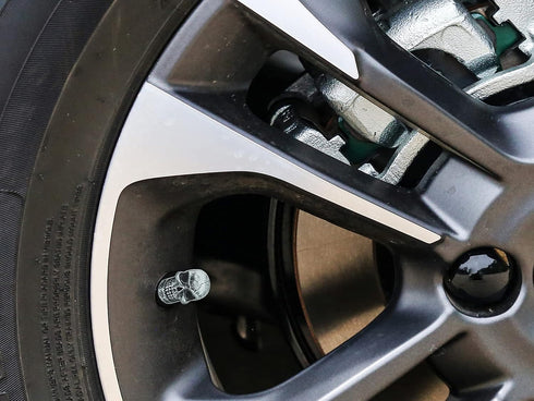 Abfer Skull Tire Wheel Air Cap Valve Stem Covers Car Decorative Accessories Fit Most Vehicle Truck Motorcycles Bikes (Silver)...