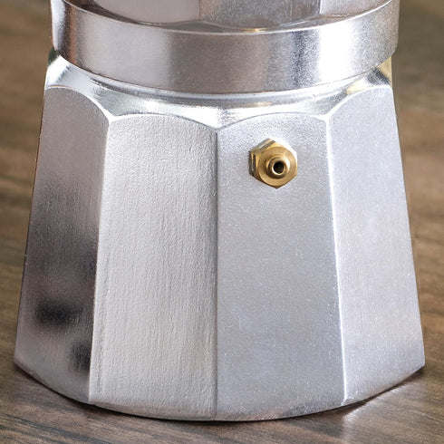 Authentic 6 Cup Demitasse Shot Aluminum Stovetop Espresso Maker by Home Basics | Safety Release Valve | Italian Style Moka Pot for Rich, Aromatic ...
