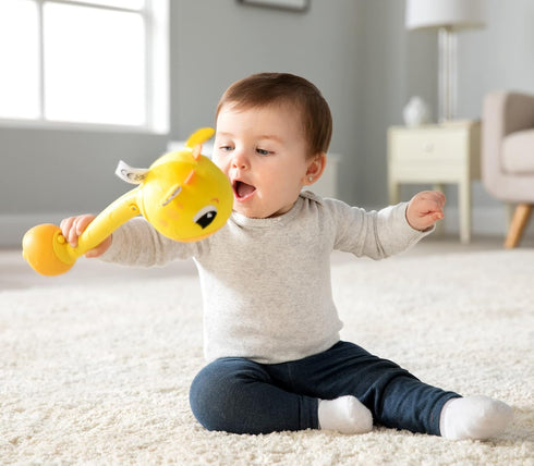 Lamaze Wacky Giraffe Sensory Baby Toy - Infant Educational Toys with Wacky Sound Effects for Fine Motor Skills - Includes 2 Sound Modes - Plush Ba...