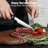 Steak Knives, Steak Knife Set of 6, German Stainless Steel Steak Knife Serrated...