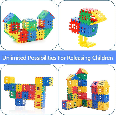 Interlocking Building Blocks Toys for Kids - Toddlers Building Blocks Educational Toys Set 70 PCS4...