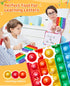 Double Sided Alphabet Numbers Fidget Toys,ABC Learning and Educational Toys, Stress Relief, Autism Sensory Toys,26 Letters on One Side,Numbers 1-3...