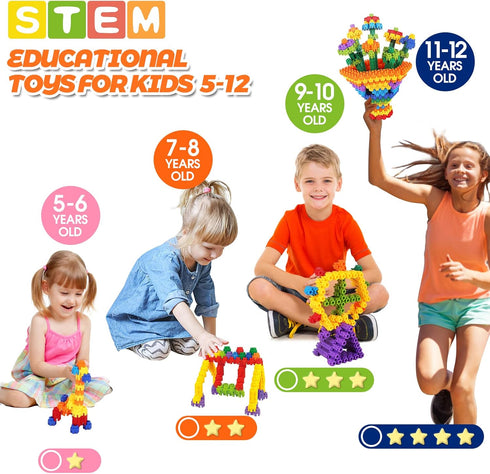 Hexagonal Building Blocks 160 Piece, STEM Toys Building Sets Kids Building Toys for 5+ Year Old Boys Girls, Educational Kids Toys Connecting Toys ...