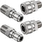 2 Sets NPT 3/8 Inch Stainless Steel Male and Female Quick Connector Kit Pressure Washer Adapters (External Thread)...