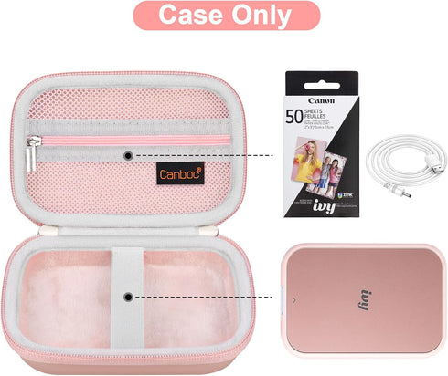 Canboc Hard Case for New Canon Ivy 2 Mini/Canon Ivy Mini/Canon Ivy CLIQ+2 CLIQ 2 Photo Printer Mobile Wireless Bluetooth Instant Camera Printer, M...