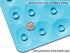 Non-Slip Bathtub Mat OTHWAY Soft Rubber Bathroom Bathmat with Strong Suction Cups (Blue)...