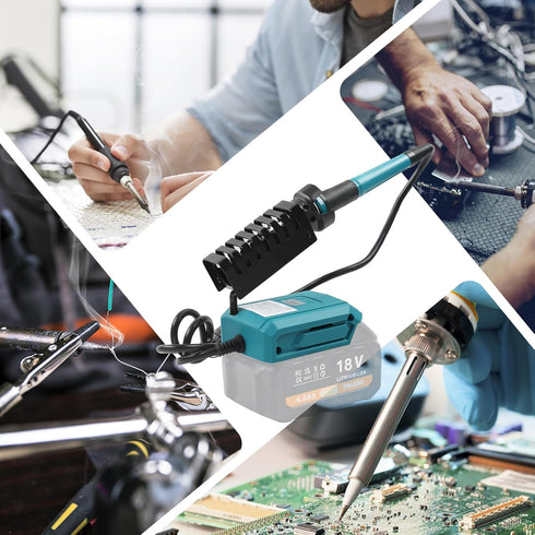 Cordless Soldering Iron Station Tool for Makita 18V Battery, 60W Fast Heating Soldering Station w/ 50g 0.04" Solder for DIY, Appliance Electronics...