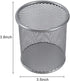 EasyPAG Pencil Holder Mesh Pen Cup Marker Holder Makeup Brush Holders for Home, School & Office, 2 Pack, Silver...
