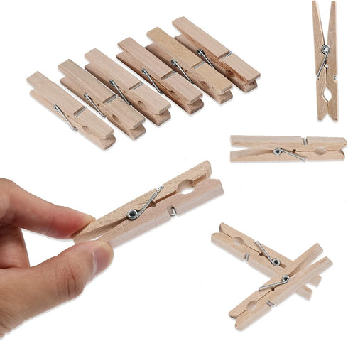 (Pack of 50) Wooden Clothespins About 2-7/8" Long...