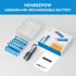 Henreepow 1.5V AA Lithium Rechargeable Batteries, High Capacity 2600mWh(1700mAh) Double A Lithium ion Rechargeable Battery, 1200 Cycles with 4 in ...