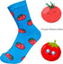 Fruit Socks Strawberry Socks Tomato Novelty Fashion Socks Pineapple Crew Socks for Women Men Ladies Socks Gift 6 Pairs...