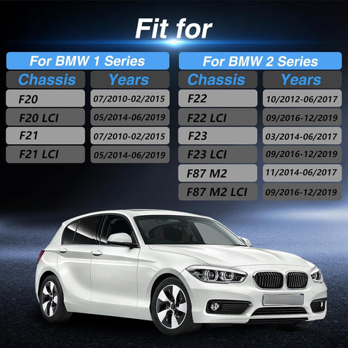 Upgraded Stainless Steel Parking Brake Cable Clip Retainer with Rubber Tubes Compatible with BMW 1 Series F20/F21, 2 Series F22/F23, 3 Series F30/...