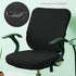Stretchable Office Chair Seat Cover 2 Pack, Elastic Desk Chair Cover Washable Computer Chair Slipcover Protective Spandex Seat Cushion Cover...