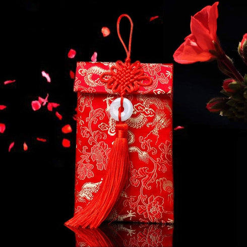 Chinese Red Envelopes, 3pcs Silk Red Envelopes Chinese New Year Hong Bao Packet Lucky Money Embroidery Envelope for New Year,Spring Festival,Birth...