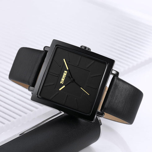 Minimalist Square Watches for Women, Waterproof Womens Leather Watch, Analog Women's Wrist Watches Quartz Ladies Watches for Small Wrists Thin Wat...