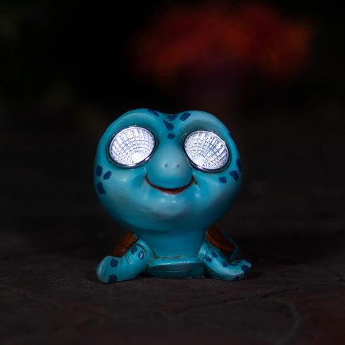 Turtle Solar Garden Decor Figurine Set | Outdoor LED Lawn Figure | Light Up Decorative Statue Accents for Patio, Lawn, Deck | Weather Resistant | ...