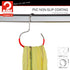 Mawa Scarf, Shawl, Belt, and Accessory Organizer, Non-Toxic Metal Hanger with Grip Coating, Easy Access Open Hook, Model G-1 Space Saving Design, ...