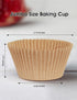 Gifbera Jumbo Cupcake Liners Greaseproof Paper 200 Count - Food Grade Odorless Muffin Baking Cups Cupcake Wrappers for Wedding Birthday, Natural...