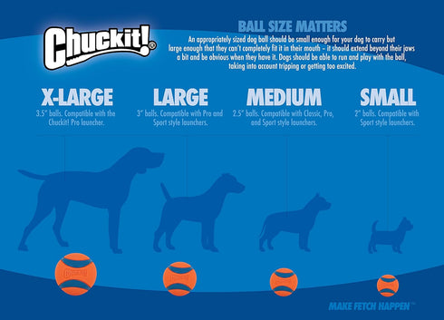 Chuckit! Crunch Ball Dog Toy, Medium (Pack of 2)...