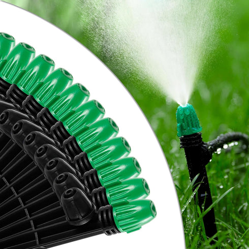 30PCS Drip Irrigation Misting Drippers with Lock Barbed for 1/4" Irrigation Tubing Leak-proof Adjustable Drip Irrigation Spray Emitters 6" Sturdy ...