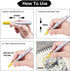 Lesun Overseas White Paint Pens Paint Markers, 12 Pack Waterproof Oil-Based Paint Pen Set Quick Dry and Permanent, Markers for Rock, Stone, Cerami...
