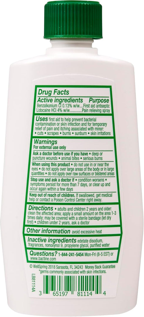 Bactine MAX 4 oz. Pain Relieving Cleansing Liquid...