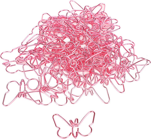 50Pcs Butterflies Paperclip, Multicolor Paperclips Metal Paper Clips Cartoon Color Plating Innovative Cute Paperclips for School Office Supplies...