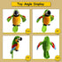 9'' Cute Talking Parrot Repeats What You Say Electronic Interactive Plush Toy Stuffed Animal Record Parrot Waving Wings Funny Bird Toys for Childr...