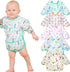 Lictin Long Sleeve Baby Bibs for Boy or Girl,Fully Waterproof Toddler Bibs,2-5 years Neutral Baby Smock for Eating,Reusable Infant Wearable Bibs f...