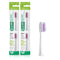 GUM Sonic Powered Toothbrush Refills, Tapered Bristles Clean Below The Gumline, White 2ct. (Pack of 2)...