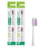 GUM Sonic Powered Toothbrush Refills, Tapered Bristles Clean Below The Gumline, White 2ct. (Pack of 2)...