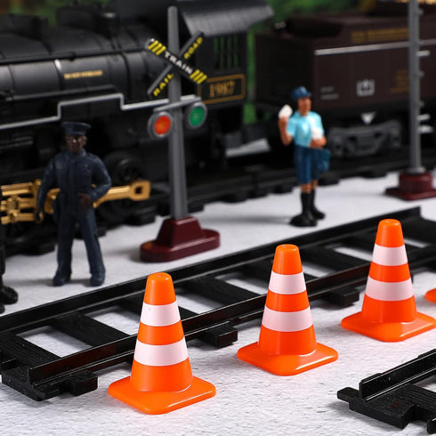 STOBOK Traffic Cone, 14pcs Traffic Signs Toys Miniature Traffic Road Cone Construction Toys Mini Cones Kids DIY Traffic Roadblock Toy for Kids Edu...
