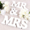 Super Z Outlet White Wooden Mr and Mrs Signs Wedding Present for Party Table Top Dinner Decoration, Display Stand Figures, Home Wall...