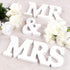 Super Z Outlet White Wooden Mr and Mrs Signs Wedding Present for Party Table Top Dinner Decoration, Display Stand Figures, Home Wall...