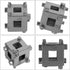 for oemtools rear disc brake tool Car Brake Calliper Adaptor,Carbon Steel Rear Disc Brake Piston Retractor Tool Wind Back Cube Calliper Adaptor Si...