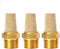 Quickun Air Pneumatic Mufflers, 1/8" Male Thread Sintered Bronze Exhaust Muffler Silencer (Pack of 3)...