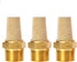 Quickun Air Pneumatic Mufflers, 1/8" Male Thread Sintered Bronze Exhaust Muffler Silencer (Pack of 3)...